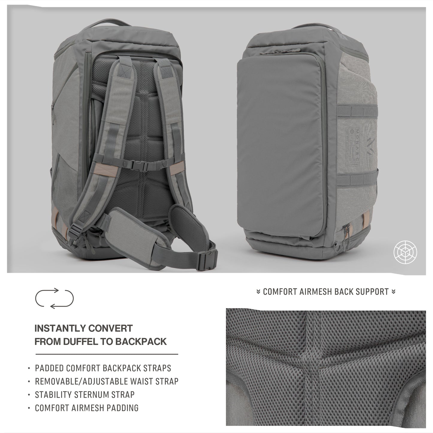 40L Travel Duffel Backpack